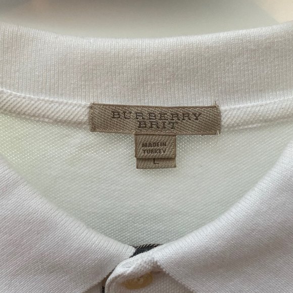 Burberry Brit Mens Polo Shirt Size L - Picture 2 of 5